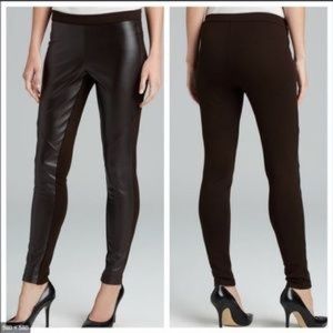 Michael Kors Black Faux Leather Leggings